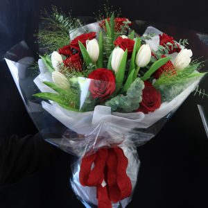 Ruby Blaze Rose Bouquet