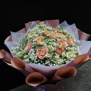 Cappuccino Delight Rose Bouquet