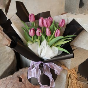 Violet Whisper Tulip Bouquet